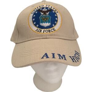 USAF United Stated Air Force Aim High Fly Fight Win Embroidered Hat Cap NWOT